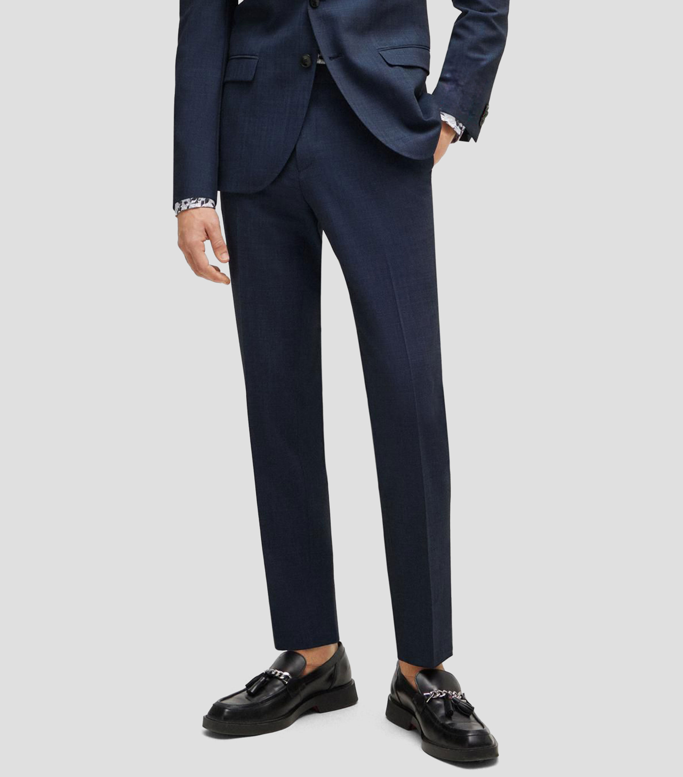 Pantalón extra slim de sarga elástica Hombre